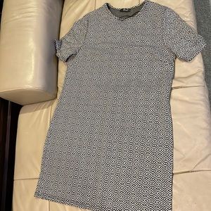 Geometric patterned A line dress